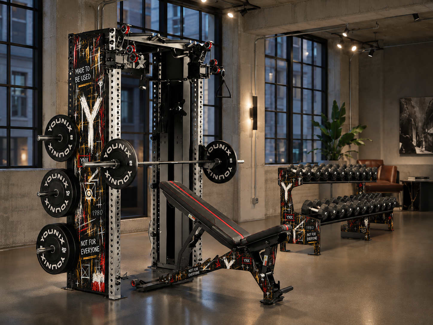 Younix Cable Art private home gym