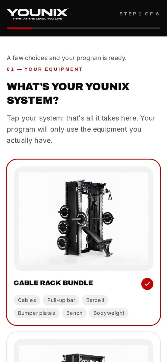 Pick your Younix equipment